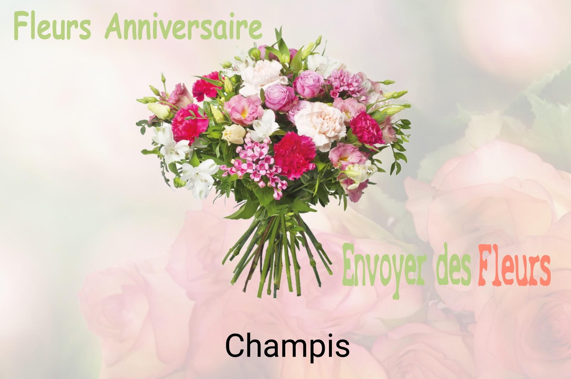 Bouquet de fleurs d’anniversaire livré à Champis
